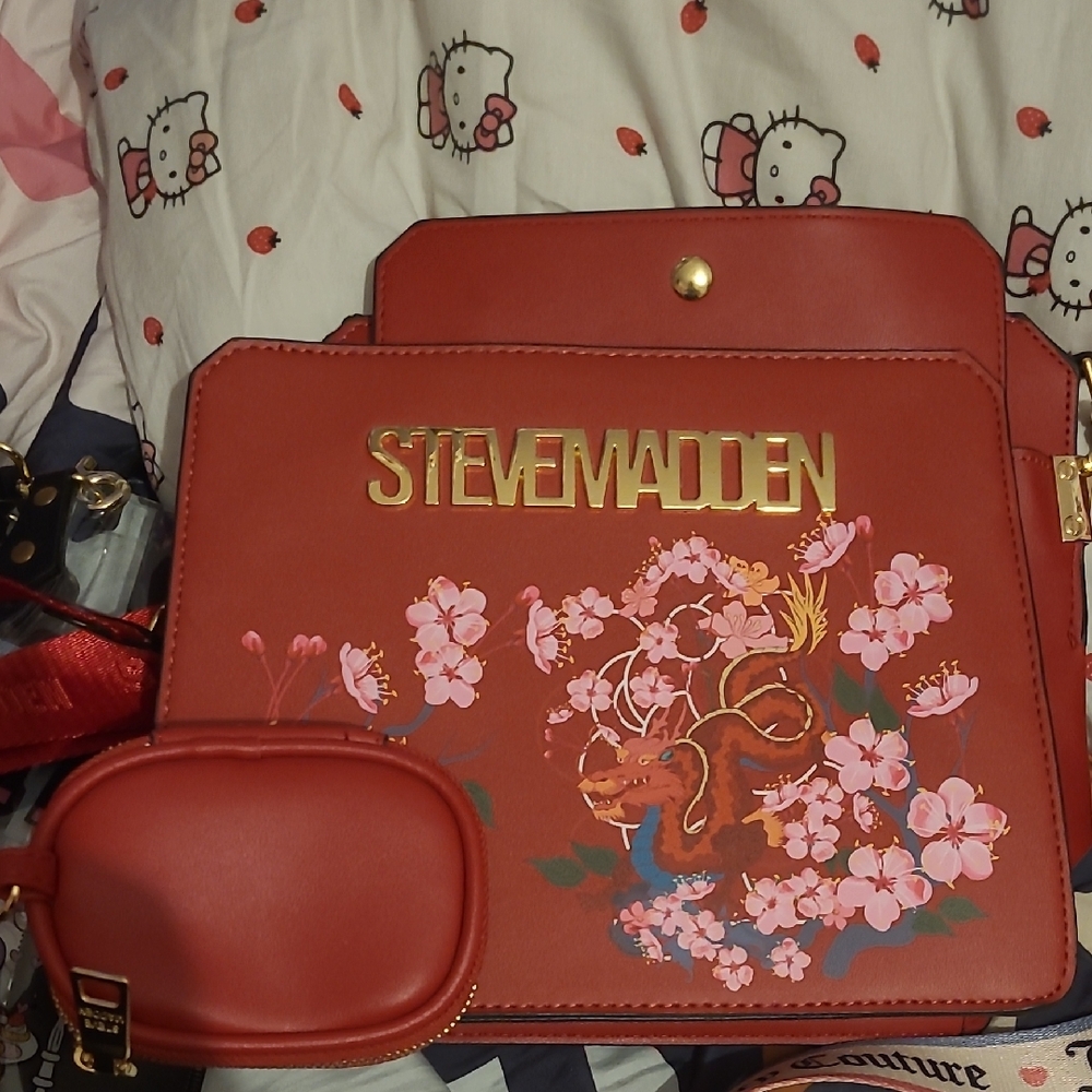 Steve Madden Red Floral Women's Bag